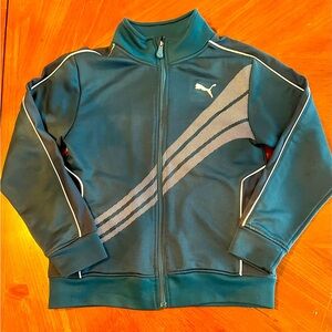 Puma Teal and White Track Jacket